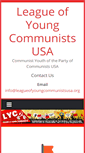 Mobile Screenshot of leagueofyoungcommunistsusa.org